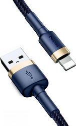 Baseus kabel Cafule USB - Lightning 1,0 m 2,4A złoto-niebieski