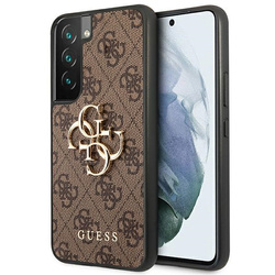 GUESS GUHCS22S4GGBR S901 S22 BROWN/BROWN HARDCASE 4G BIG METAL LOGO