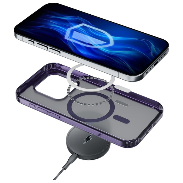 Etui 3MK Frosty MagCase do iPhone 13 Pro fioletowy