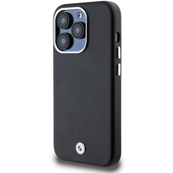 Etui BMW Signature Wrapped Metal MagSafe na iPhone 14 Pro - czarne