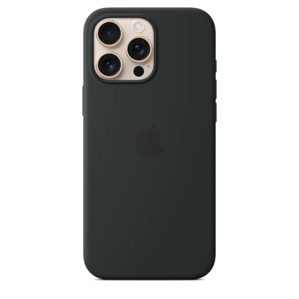 APPLE SILICONE CASE MYYT3ZM/A IPHONE 16 PRO MAX BLACK ORYGINALNA PLOMBA 