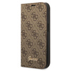 Guess GUBKP14SHG4SHW iPhone 14 / 15 / 136.1" brązowy/brown book 4G Vintage Gold Logo