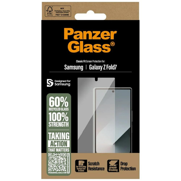 Szkło hartowane PanzerGlass Classic Fit  do Samsung Galaxy Z Fold7