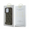 Guess GUHCP16LG4GFBR iPhone 16 Pro 6.3" brązowy/brown hardcase 4G Classic