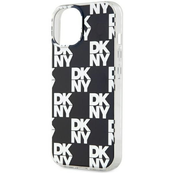DKNY DKHCP15MHDLCEK iPhone 15 Plus /14 Plus 6.7" czarny/black hardcase IML Checkered Mono Pattern
