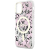Guess GUHMN61HCFWSP iPhone 11 / Xr 6.1" różowy/pink hardcase Flower MagSafe