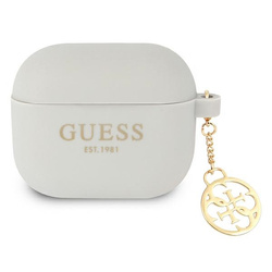 Guess GUA3LSC4EG AirPods 3 coverszary/grey Silicone Charm 4G Collection