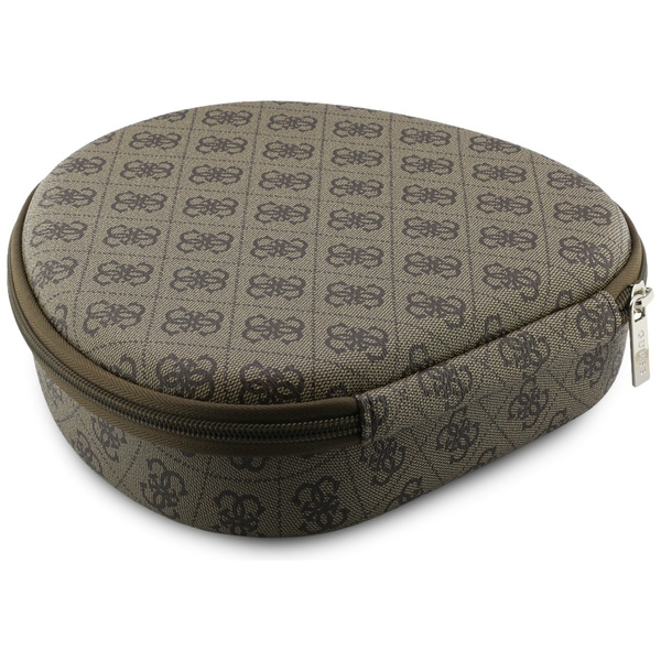 Słuchawki nauszne Guess 4G Triangle Logo Bluetooth ENC brązowy