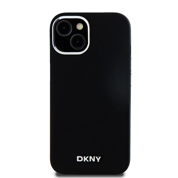 DKNY DKHMP15SSMCHLK iPhone 15 / 14 / 136.1" czarny/black hardcase Liquid Silicone Small Metal Logo MagSafe