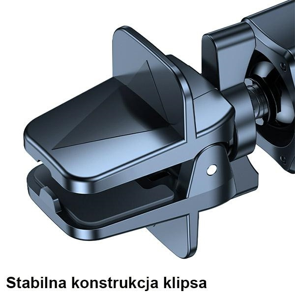 USAMS Uchwyt indukcyjny Magnetic CarWireless Charging 15W do kratki went. szary/grey CD170DZ01 (US-CD170)