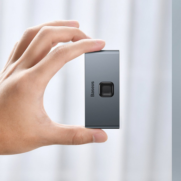 Baseus bidirectional switch splitter switcher HDMI - 2x HDMI 4K / 30 Hz gray (CAHUB-BC0G)