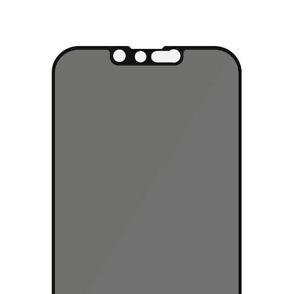 PanzerGlass E2E Privacy iPhone 13/13 Pro 6,1" Case Friendly Microfracture AntiBacterial czarny/black ProP2745