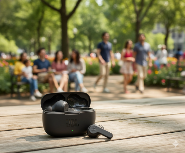 Słuchawki JBL Wave 200 TWS Bezprzewodowe Douszne Na Bluetooth - Czarne