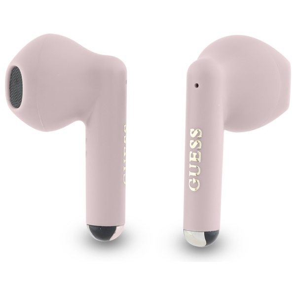 Guess słuchawki Bluetooth GUTWSJ14ESGP   TWS + stacja dokująca różowy/pink Printed Classic Logo