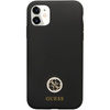 Guess GUHCN614DGPK iPhone 11 / Xr 6.1"czarny/black hardcase Silicone Logo Strass 4G