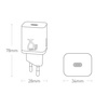 Baseus Super Si 1C szybka ładowarka USB Typ C 25W Power Delivery Quick Charge biały (CCSP020102)