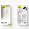 Dudao L7SF 2in1 cable USB-C - USB-C / Lightning 100W 1.2m - beige