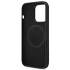Guess GUHMP14LSBPLK iPhone 14 Pro6,1" czarny/black hard case Silicone Logo Plate MagSafe