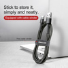 Kabel Baseus Cafule USB-A / USB-C QC 3.0 3A 0.5 m - czarno-szary