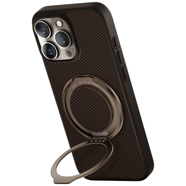 Etui UNIQ Keva Air do iPhone 16 Pro Max  Magclick Charging GripFit brązowy