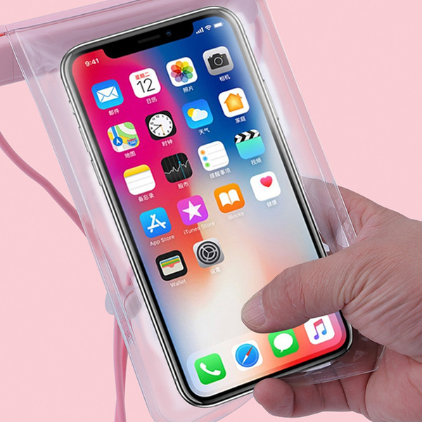 WATERPROOF PHONE CASE 115 MM X 220 MM POOL BEACH BAG BLACK