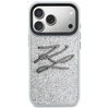 Etui Karl Lagerfeld IML Glitter KL       Diamond Logo do iPhone 17 Pro Max srebrny