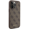 Guess GUHCP15XG4GFBR iPhone 15 Pro Max 6.7" brązowy/brown hard case 4G Metal Gold Logo