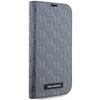 Etui Karl Lagerfeld Saffiano Monogram na iPhone 14 Pro Max - srebrne