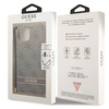 Guess GUOHCP14MH4STW iPhone 14 Plus / 15 Plus 6.7" brązowy/brown hardcase 4G Print Strap