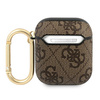 Guess GUA24GSMW AirPods 1/2 coverbrązowy/brown 4G Script Metal Collection