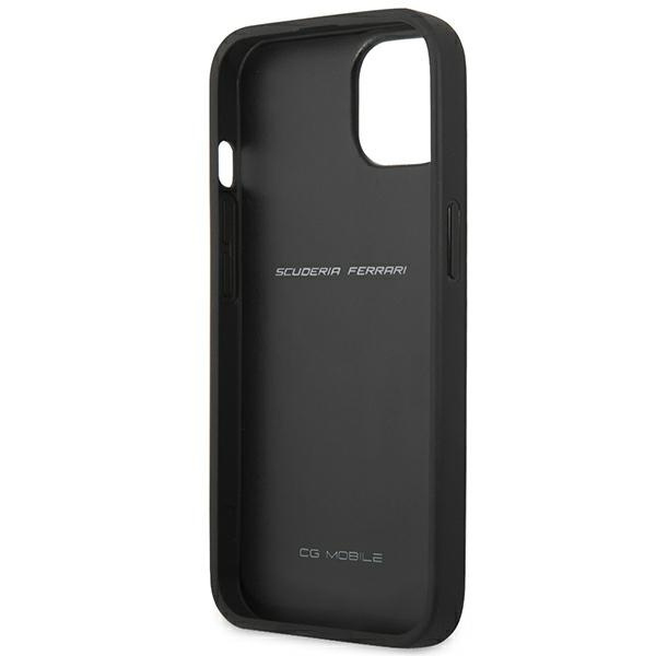 Etui Ferrari On Track Carbon Stripe na iPhone 13 mini - czarne