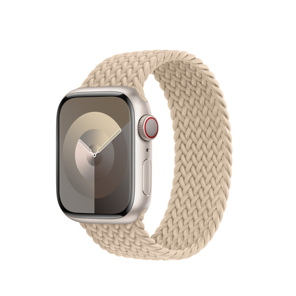 Apple Pleciona opaska Solo w kolorze beżowym do koperty 40mm / 41mm / 42mm - rozmiar 3