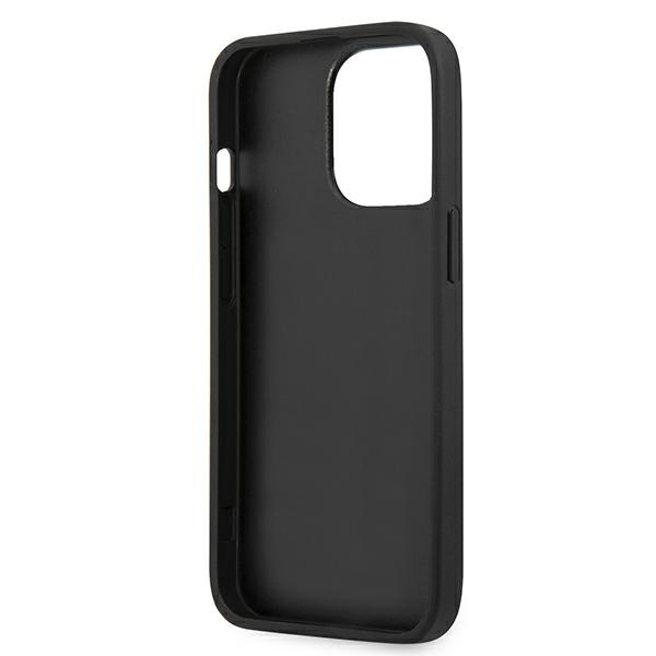 KARL LAGERFELD KLHCP13LSAKHBK IPHONE 13 PRO / 13 6,1" CZARNY/BLACK HARDCASE SAFFIANO IKONIK KARL`S HEAD