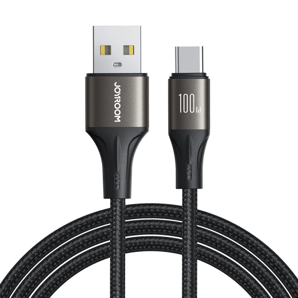 Kabel Joyroom Light-Speed Series SA25-AC6 USB-A / USB-C szybki transfer 100W 2m - czarny