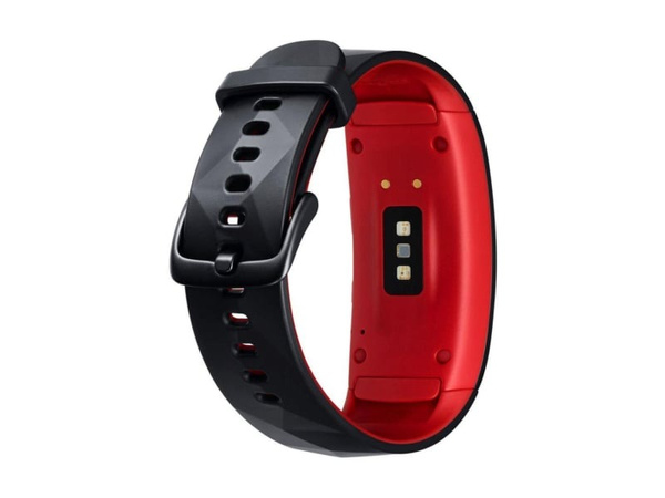 [OUTLET] Samsung Gear Fit2 Pro R365 Czarno-Czerwony z czarnym paskiem Grade B