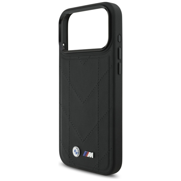 Etui BMW M Quilted Logo MagSafe do       iPhone 17 Pro Max czarny
