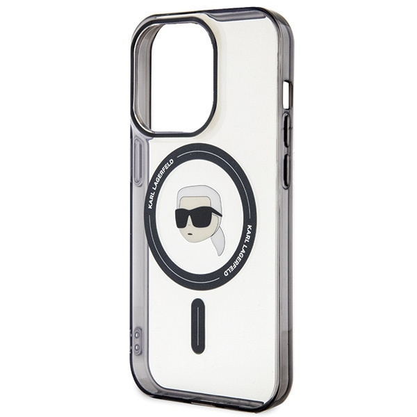 Etui Karl Lagerfeld IML Karl's Head MagSafe na iPhone 15 Pro - przezroczyste