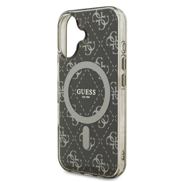 Guess GUHMP16MH4DTEW iPhone 16 Plus6.7" brązowy/brown hardcase IML 4G Background MagSafe