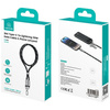 Smycz do telefonu z kablem do ładowania  Usams SJ746 30W USB-C do Lightning 1.2m różowy