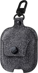 Etui skórzane z karabińczykiem Twelve South AirSnap do Apple AirPods (Ciemny Szary)