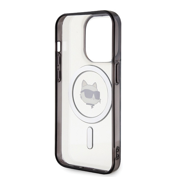 Etui Karl Lagerfeld IML Choupette's Head MagSafe na iPhone 15 Pro - przezroczyste
