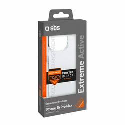 SBS etui na iPhone 15 Pro Max Case z D30 Technology Przeźroczysty
