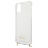 Guess GUHCN61KC4GSGO iPhone 11 6,1"/ Xr Transparent hardcase 4G Gold Chain