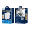 JELLICO wall charger C118 GaN PD 100W 2xUSB-C + 1xUSB QC3.0 + cable USB-C - USB-C White