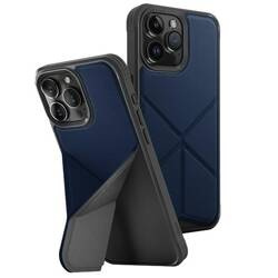 Etui UNIQ Transforma Magclick Charging do iPhone 15 Pro Max - niebieskie