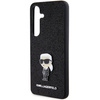 Etui Karl Lagerfeld Fixed Glitter Ikonik Logo Metal Pin na Samsung Galaxy S24 - czarne