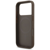 Etui Guess 4G Strap Triangle Logo        MagSafe do iPhone 17 Pro brązowy