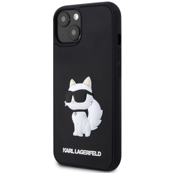 Karl Lagerfeld KLHCP14S3DRKHNK iPhone 14 6.1" black/black hardcase Rubber Choupette 3D
