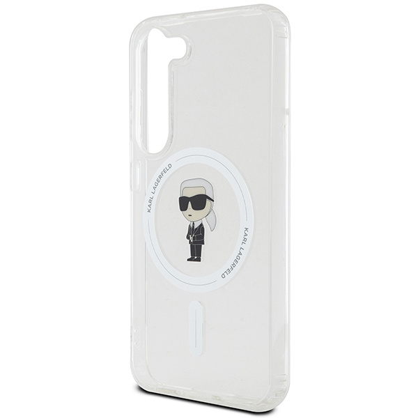 KARL LAGERFELD KLHMS24SHFCKNOT S24 S921 TRANSPARENT HARDCASE IML IKONIK MAGSAFE