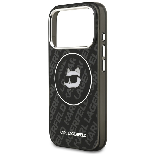 Etui Karl Lagerfeld IML Choupette Head   Logo MagSafe do iPhone 17 Pro czarny